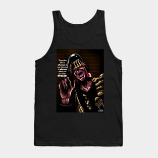 Judge Dredd “Public Service Announcement” Judge Death portrait (digital) Tank Top